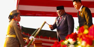 Pemprov Papua Tengah Kukuhkan 40 Paskibraka dari 7 Kabupaten