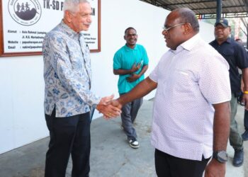 Open House Sekolah Papua Harapan Nabire, Dr. Wallace Wiley Tekankan Pentingnya Membangun Budaya Sekolah